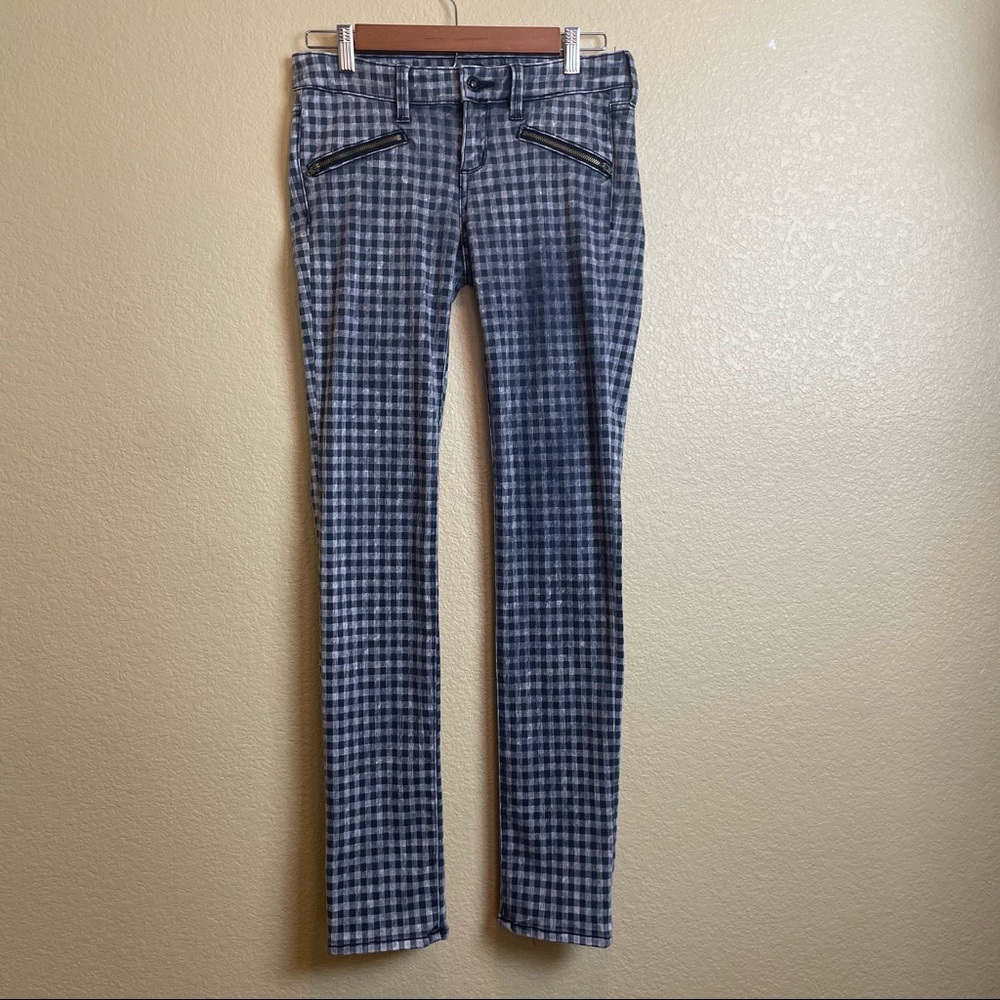 Women’s Low-rise checkered jeggings
